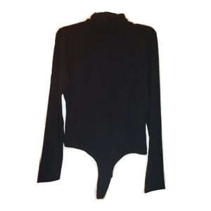 Black Madewell Turtleneck Bodysuit NWT